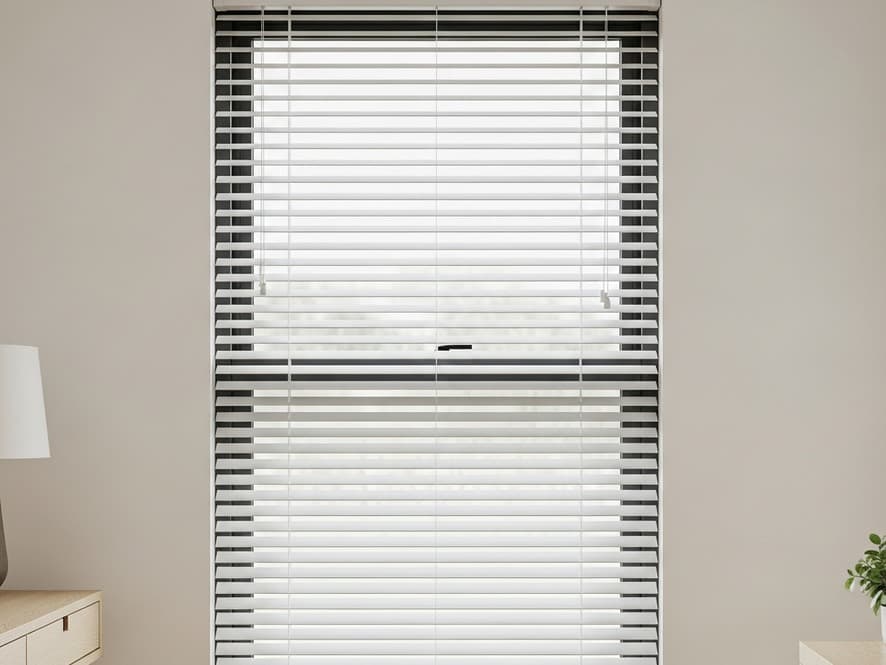 Approved slim aluminum blinds in a contemporary room